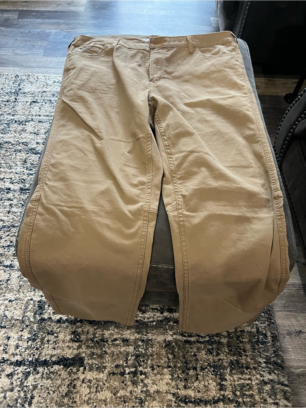 Ariat Men's Khaki/Tan Straight-Leg Trousers